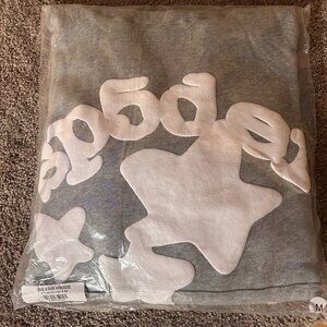 Sp5der Big Star Hoodie Grey (Brand New) - Size M